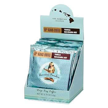 B☆☆☆☆☆ ハワイアンパラダイスコーヒー レギュラーとバニラマカデミア Amazon.co.jp: ハワイアンパラダイスコーヒー 10%コナ バニラ